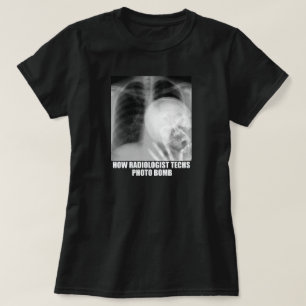 CAMISETA BOMBA DE FOTO DO RADIOLOGISTA