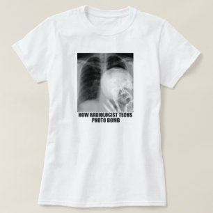 CAMISETA BOMBA DE FOTO DO RADIOLOGISTA