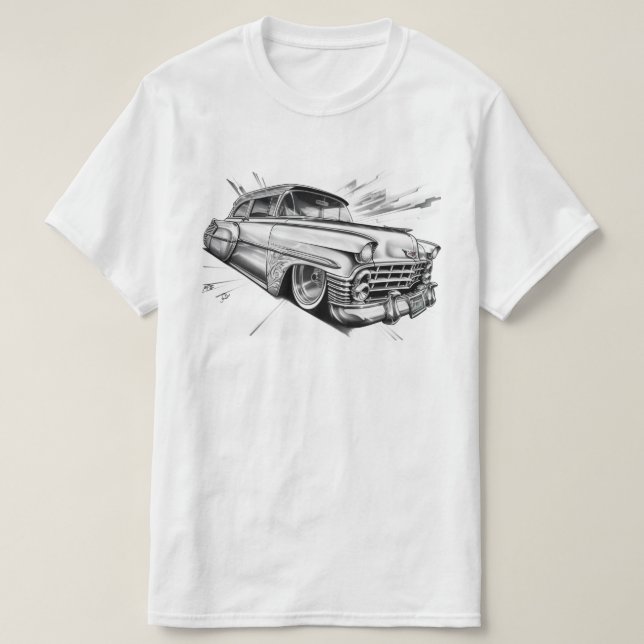 Camiseta Bomba de Lowrider Baixo Bombas de Cavaleiro Arte d (Frente do Design)