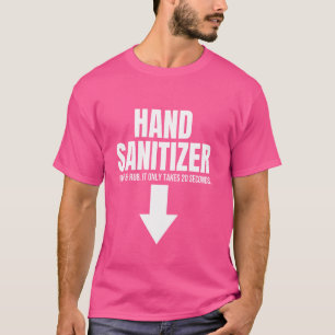 Camiseta Bomba de Sanetizer Mão e Rubo Engraçada Ruiva de H