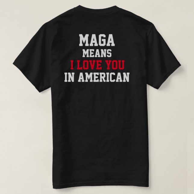 Camiseta Bomba "Drain the Swamp" T-Shirt MAGA (Verso do Design)