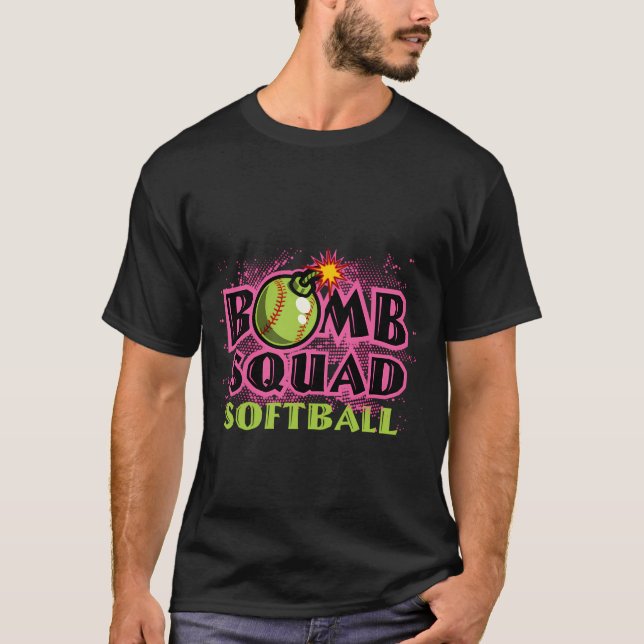 Camiseta Bomba Esquadrão Softball Homerun (Frente)