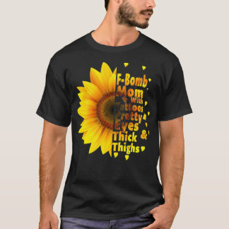 Camiseta Bomba-F Mãe com Tatuagens Olhos Bonito e Coisa Esp