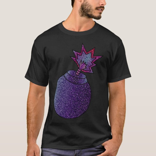 Camiseta Bomba Glitter Galáxia (Frente)