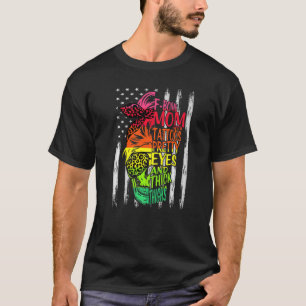 Camiseta Bomba Mãe Tatuagens Olhos Bonito Espessos Nos Coxe