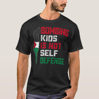 Camiseta Bombardeios Não É Autodefesa Bandeira Da Palestina