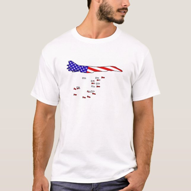 Camiseta Bombardeiro americano (Frente)