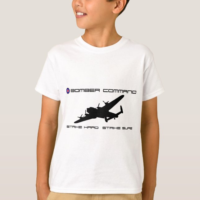 Camiseta Bombardeiro de Lancaster - comando do bombardeiro (Frente)
