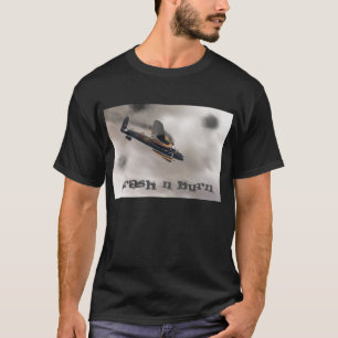 Camiseta Bombardeiro de Lancaster em queda de fogo