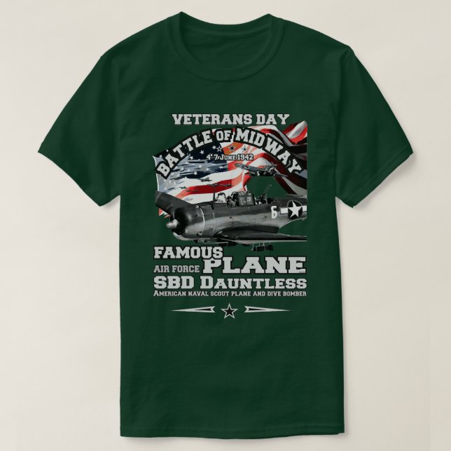 Camiseta Bombardeiro de mergulho SBD Dauntless (Frente do Design)