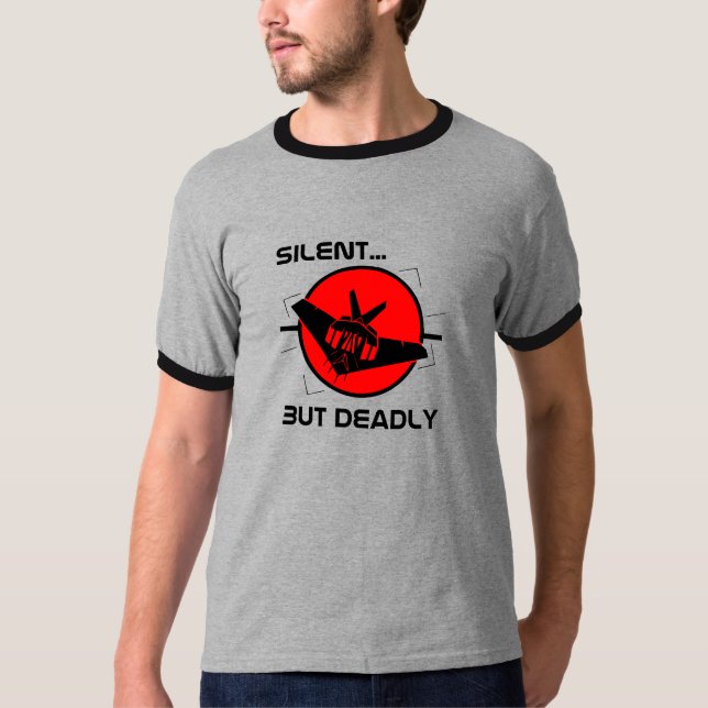 Camiseta Bombardeiro do discrição (Frente)