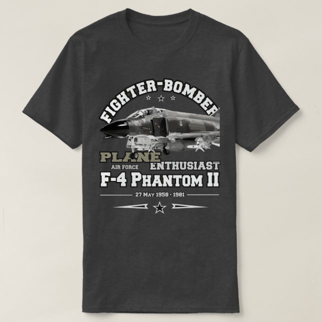 Camiseta Bombardeiro F4 PHANTOM II (Frente do Design)