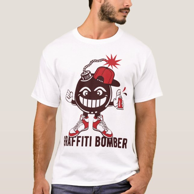 Camiseta bombardeiro grafite (Frente)