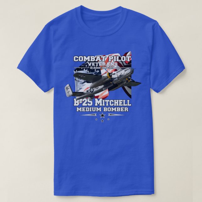 Camiseta Bombardeiro médio Mitchell B25 (Frente do Design)