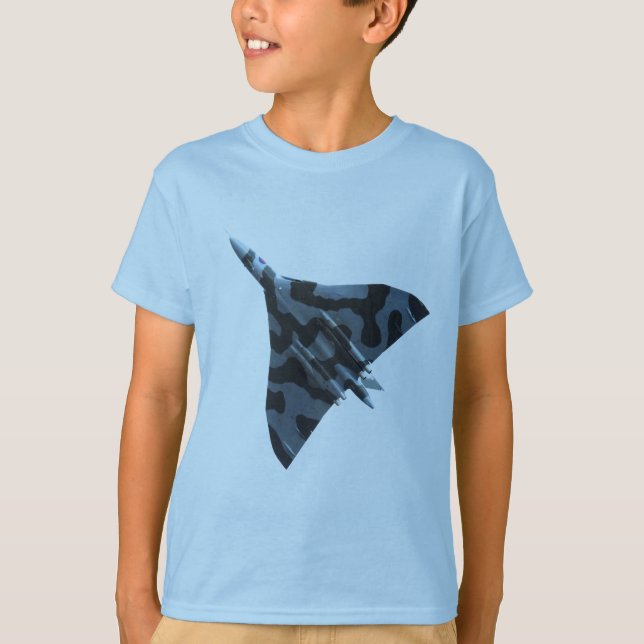 Camiseta Bombardeiro vulcano em voo (Frente)