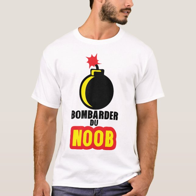 Camiseta bombarder du noob gamer bombe dessin (Frente)