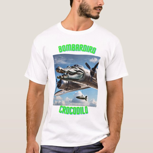 Camiseta Bombardiro Crocodilo - T-Shirt (Frente)