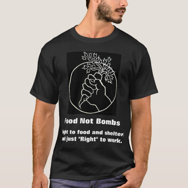 Camiseta bombas da comida não (Frente)