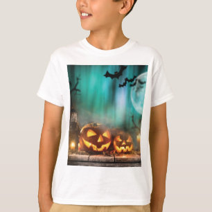 Camiseta Bombas e morcegos de Halloween