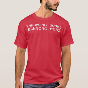Camiseta Bombas Lançando Mães Engraçadas Futebol 957 