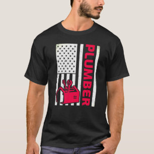 Camiseta Bombeador Americano de Sinalizador Plumber Patriót
