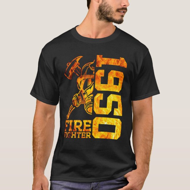 Camiseta Bombeiro 1950 72 anos Brigada de Incêndios 72.º Na (Frente)