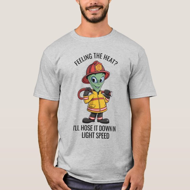 Camiseta Bombeiro alienígena (Frente)
