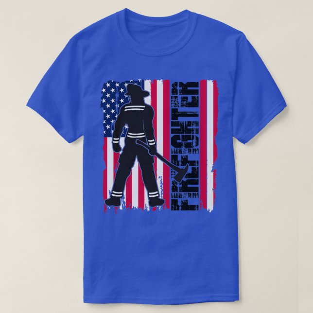 Camiseta Bombeiro Americano 1 (Frente do Design)