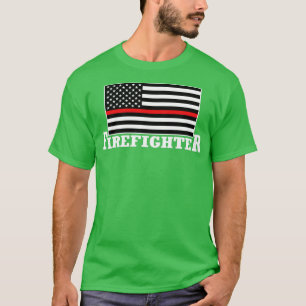 Camiseta Bombeiro Americano Combatente Bombeiro Bombeiro Am