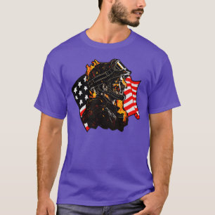 Camiseta Bombeiro americano Departamento de Incêndio dos EU