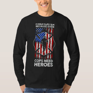 Camiseta Bombeiro Americano Flag Bombeiro