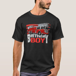 Camiseta Bombeiro Aniversário Garoto Correspondente