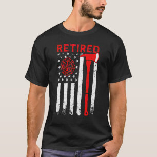 Camiseta Bombeiro Aposentado Linha Vermelha Fina Machado Ba