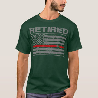 Camiseta Bombeiro aposentado oferece aposentadoria de bombe