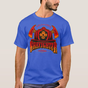Camiseta Bombeiro Ax Fire Hat Personalizado Boy Chamado Ar