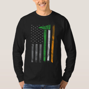 Camiseta Bombeiro Ax Fogo Ax Fire Pat irlandês americano