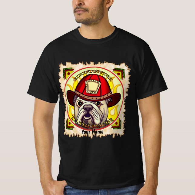 Camiseta Bombeiro Bulldog (Frente)