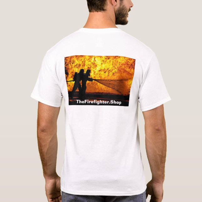 Camiseta Bombeiro Chama T-Shirt (Verso)