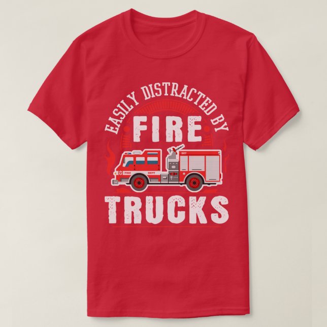Camiseta Bombeiro Citação Dotada Engraçado Bombeiro (Frente do Design)