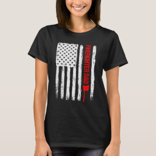 Camiseta Bombeiro D do Dia de os pais Americano do Mens Leg