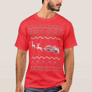 Camiseta Bombeiro de Natal feio Bombeiro do Xmas Fire T