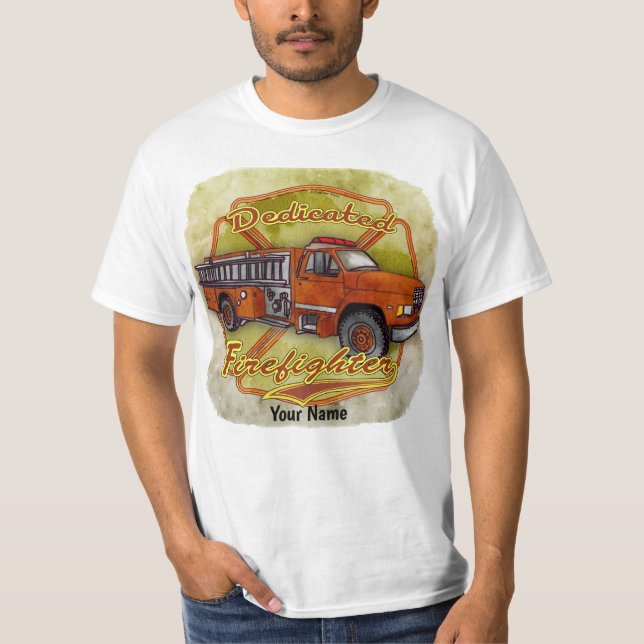 Camiseta Bombeiro dedicado  (Frente)