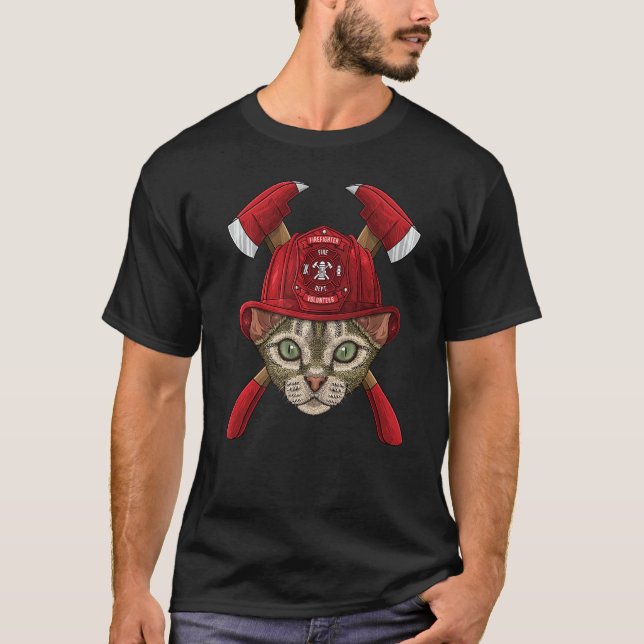 Camiseta Bombeiro Devon Rex Fireman Boys Crianças Rescu (Frente)