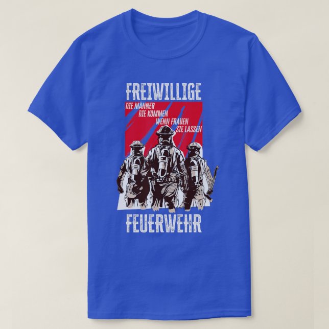 Camiseta Bombeiro dizendo presentes para a Brigada de Bombe (Frente do Design)