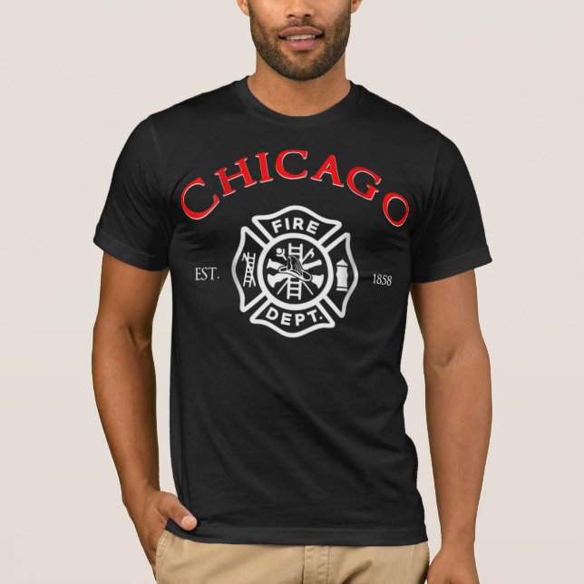 Camiseta Bombeiro do Departamento de Bombeiros de Chicago I (Frente)