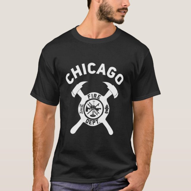 Camiseta Bombeiro do Departamento de Incêndio do Illinois (Frente)