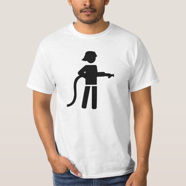 Camiseta Bombeiro do sapador-bombeiro (Frente)