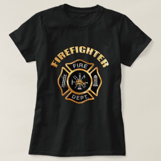 Camiseta Bombeiro Dourado