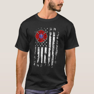 Camiseta Bombeiro EMT Bombeiro EMS American Flag Gift
