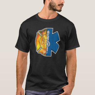 Camiseta Bombeiro Emt Orgulhoso Emt Bombeiro Emblem Ems 2